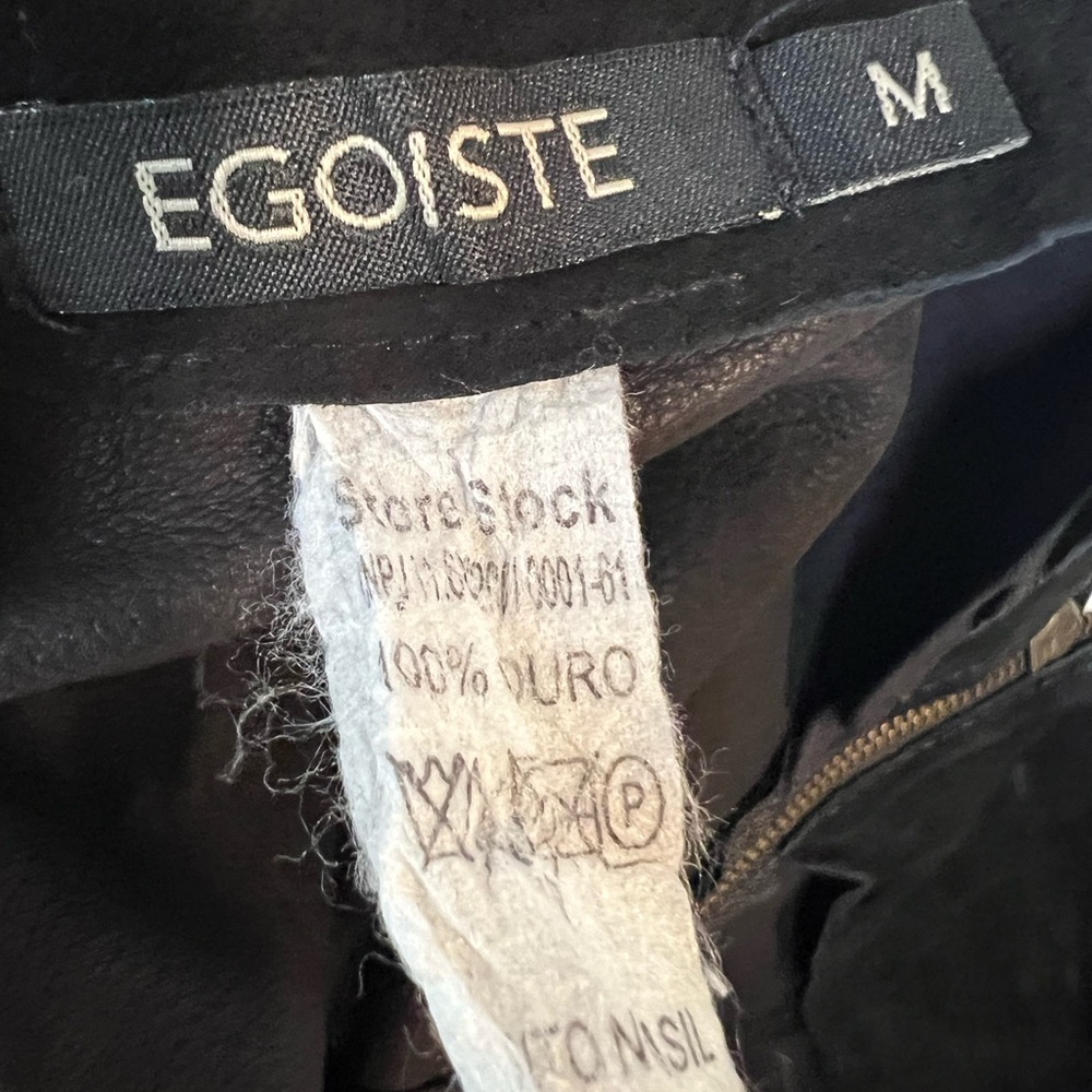 Black Suede Mini Skirt vintage - Picture 8 of 8